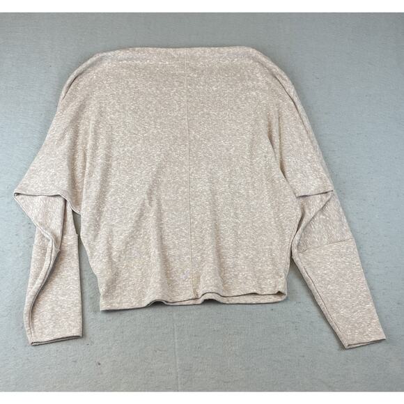 We the Free Womens Sz L Sweater Tan Heathered Cowl Neck - Picture 9 of 12